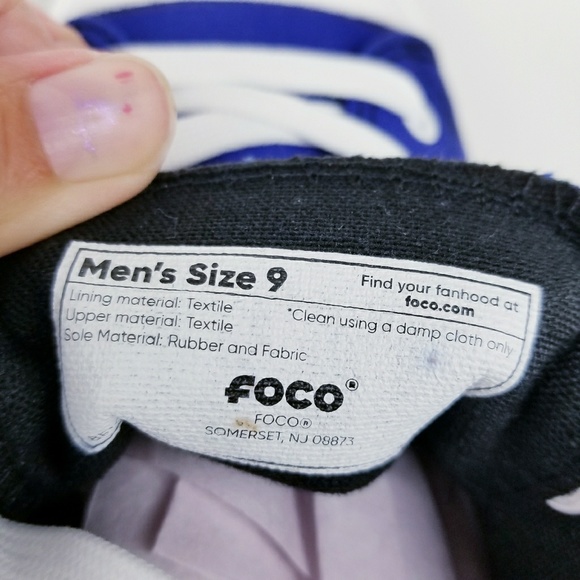 NY Giants NFL canvas sneakers size 10 last one! - Picture 3 of 6